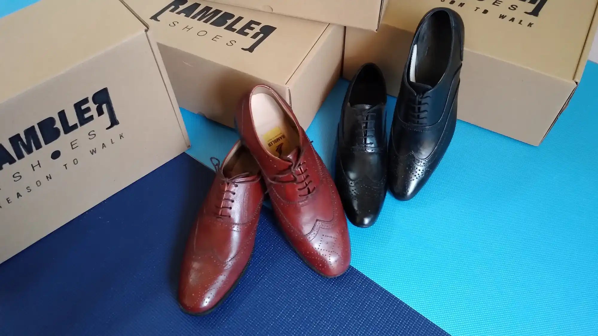 Leather dress shoes.