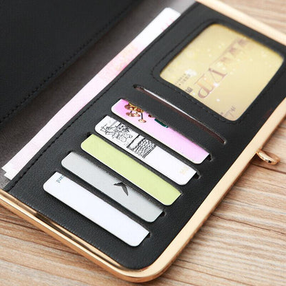 Ladies Leather Wallet Long Purse Phone Card Holder Case Clutch Large Capacity UK - Rambler Shoes FZE