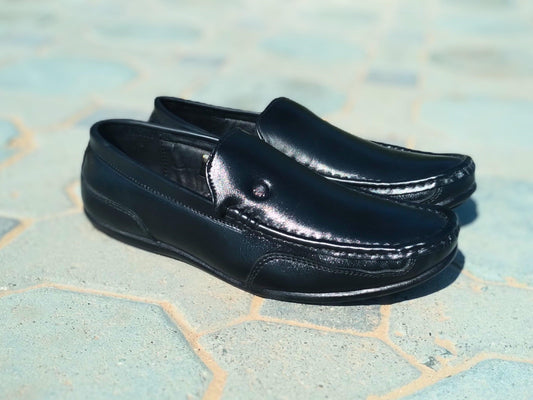 Loafer Shoes Genuine Leather Black - Rambler Shoes FZE