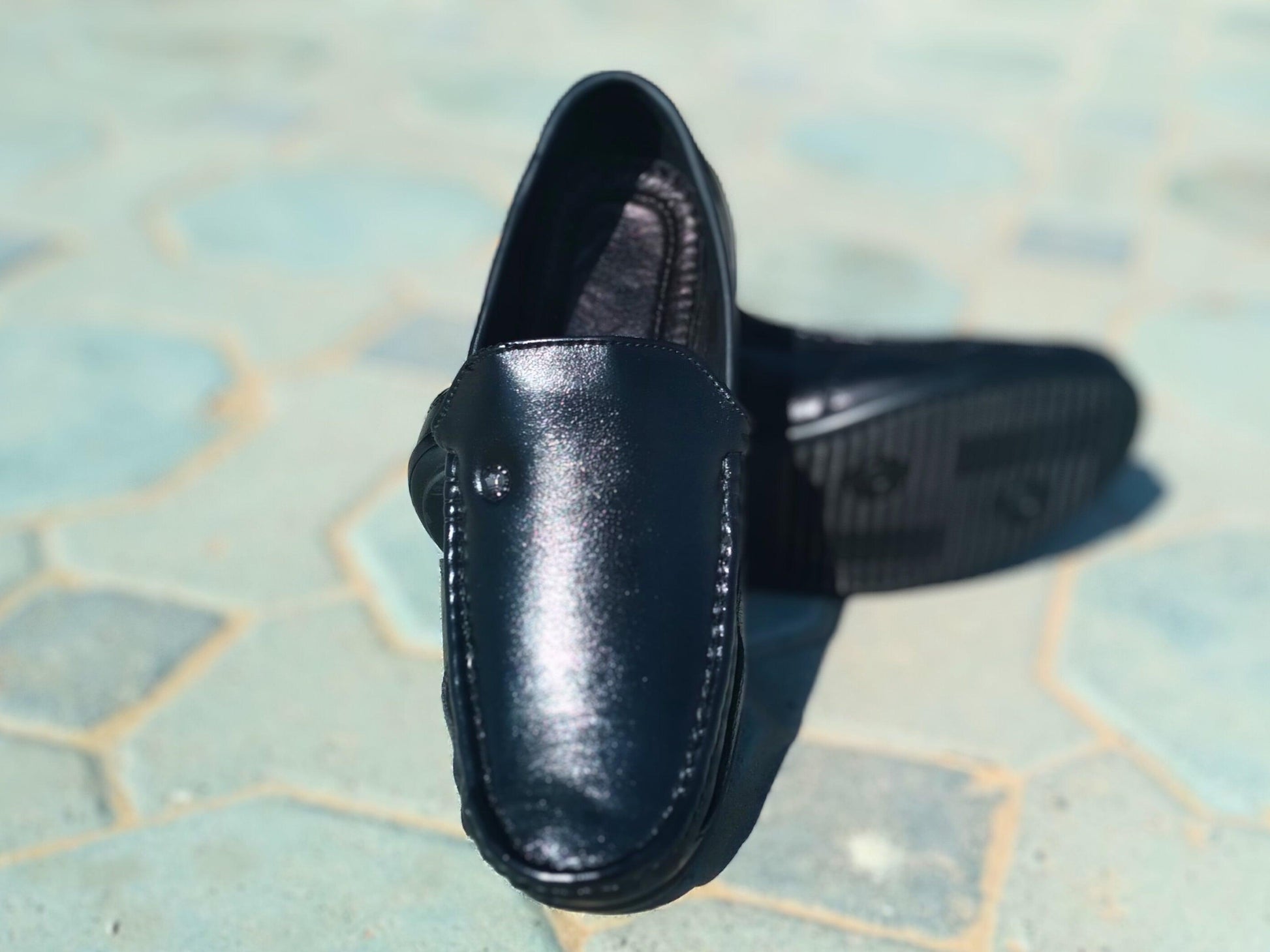 Loafer Shoes Genuine Leather Black - Rambler Shoes FZE