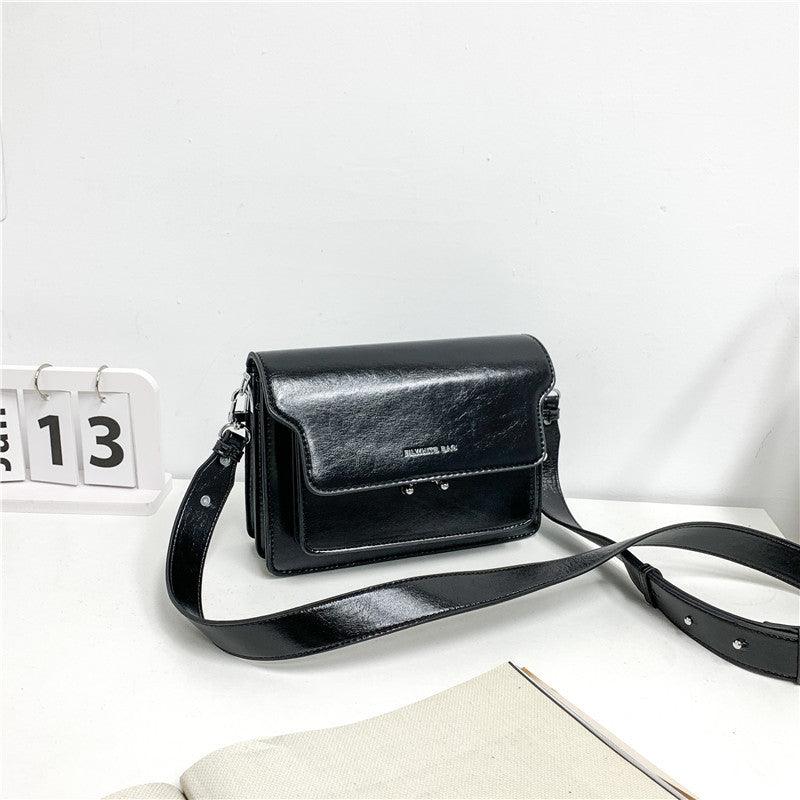 Simple PU Small Square Student Fashion Casual All-match Shoulder Bag - Rambler Shoes FZE